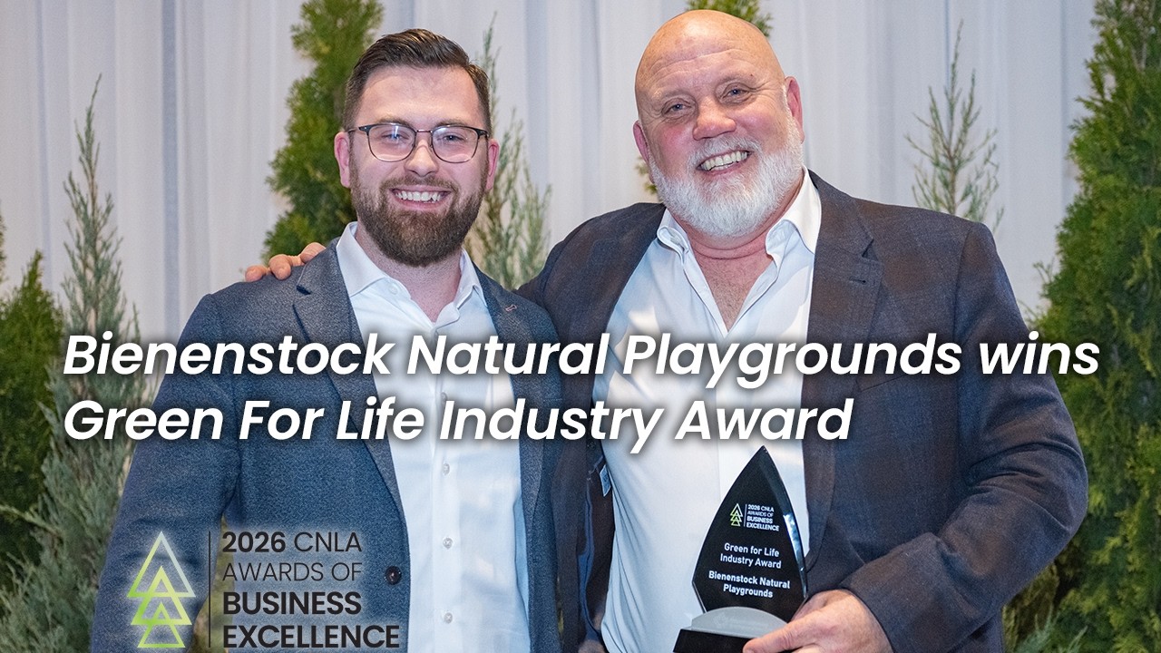 Bienenstock Natural Playgrounds wins 2026 Green for Life: Industry Award