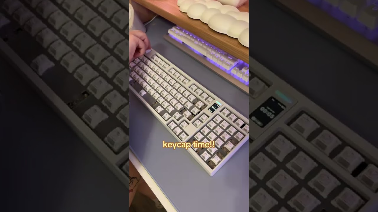 building the qk100 from qwertykeys! 💜 my first ever keyboard build & i&rsquo;m so happy with it