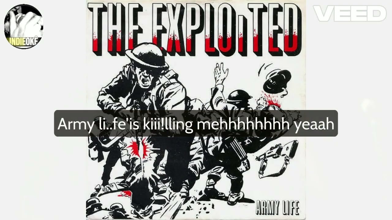 The Exploited - Army Life [karaoke]