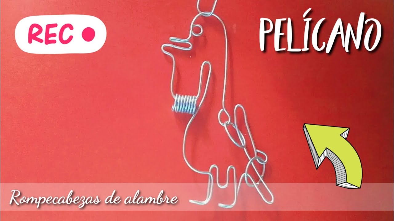 PELÍCANO - SOLUCIÓN (ROMPECABEZAS DE ALAMBRE) | ARTESANÍAS EN METAL