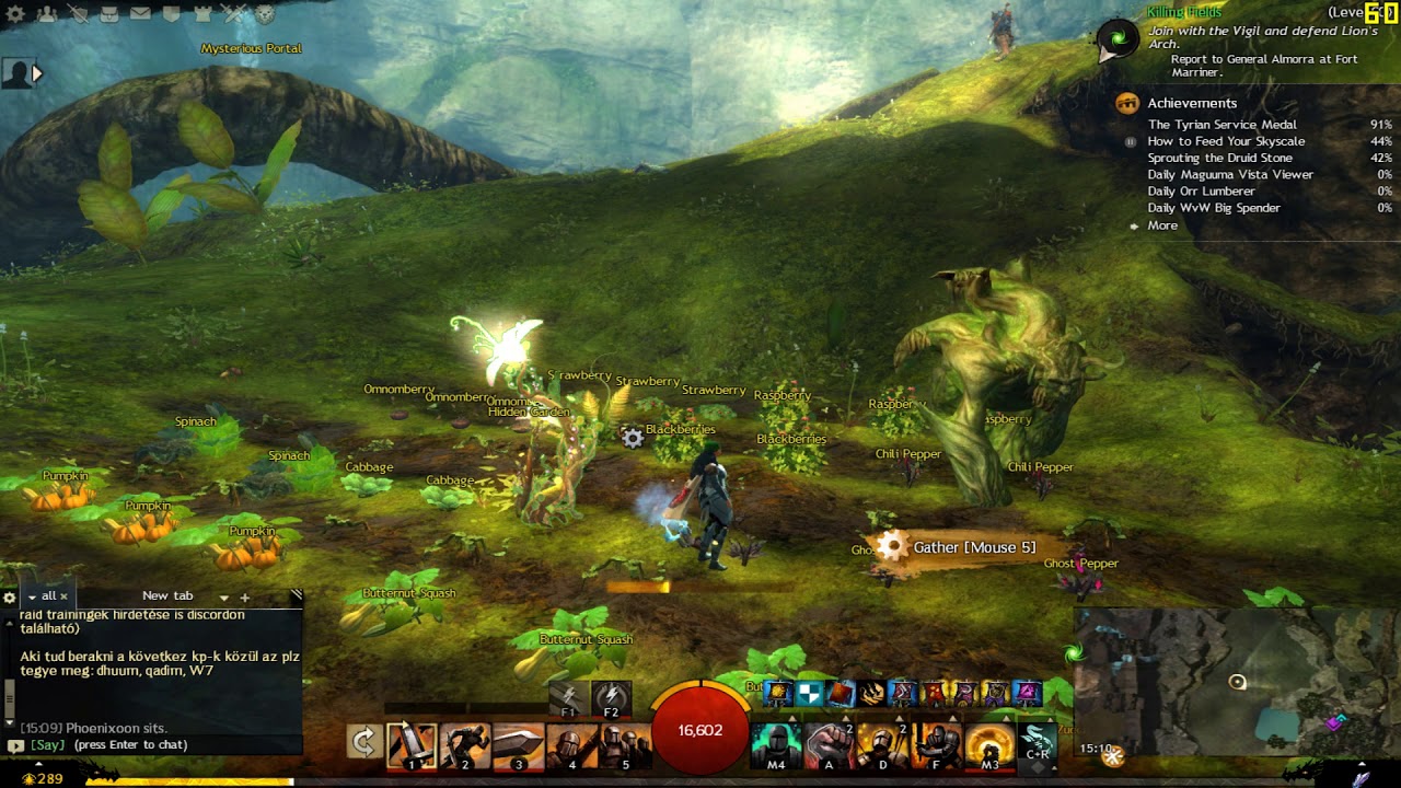 Guild Wars 2: Glyph of reaping in hidden garden