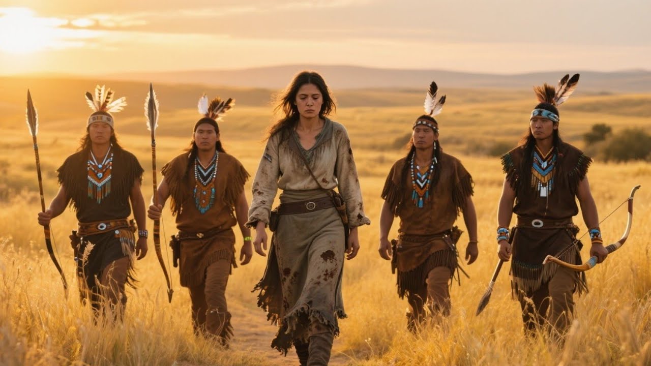 “Pack Your Things and Come With Us,” Four Giant Apaches Commanded the Lonely Settler Widow.