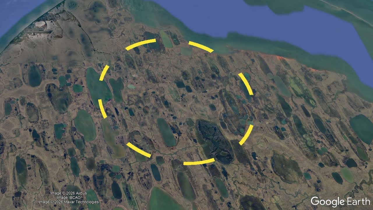 The Impact Crater in Alaska; Avak Crater