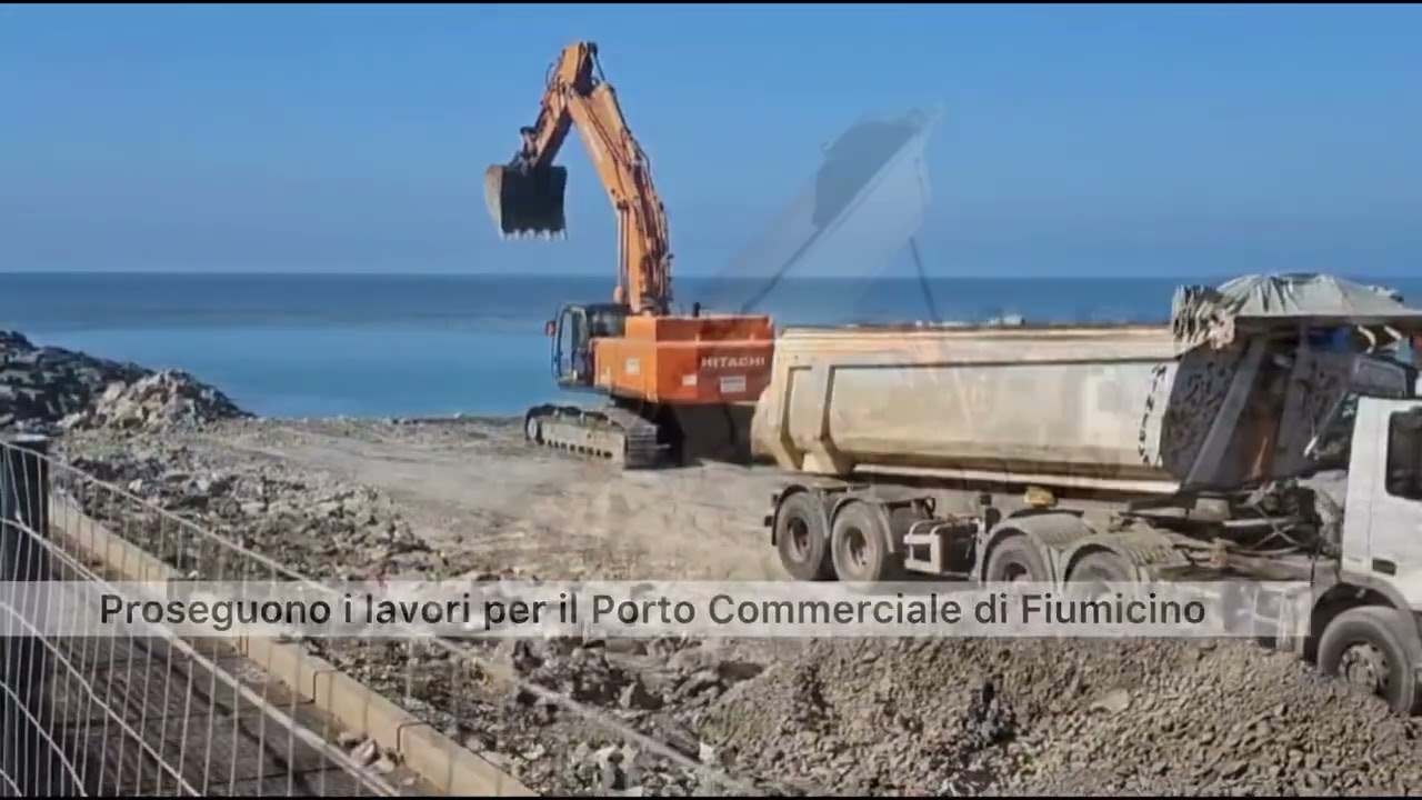 Fiumicino, proseguono i lavori per il Porto Commerciale