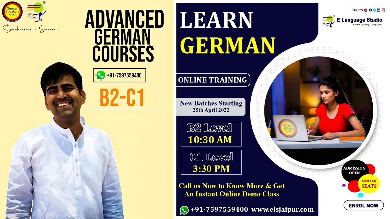 What you learn in Advanced German Courses B2& C1 ?
