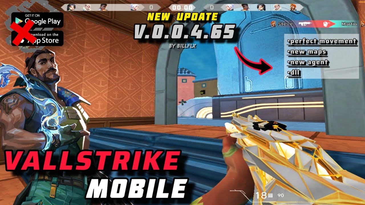 VALLSTRIKE BILLFLX NEW UPDATE || NEW GAMEPLAY VERSI V.0.0.4.65♥️ #gameplay#valorant#cs2#highlights 