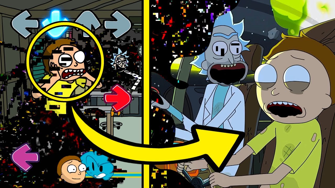 References in FNF Pibby VS Corrupted Rick and Morty | Learning with Pibby