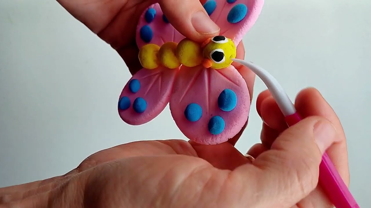 Relaxing Air Dry Clay ASMR 🎨 | Soft Clay Sculpting