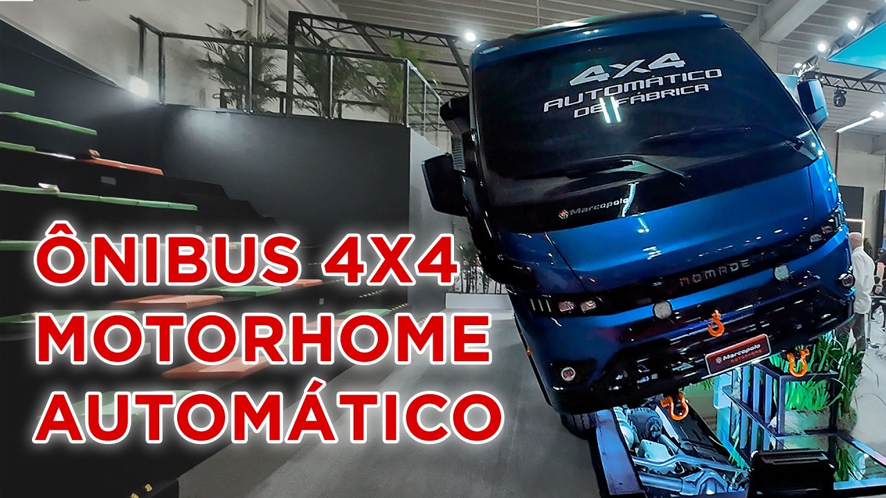 ÔNIBUS MOTORHOME 4X4 AUTOMÁTICO ! - Conheço o NOMADE da MARCOPOLO MOTORHOMES