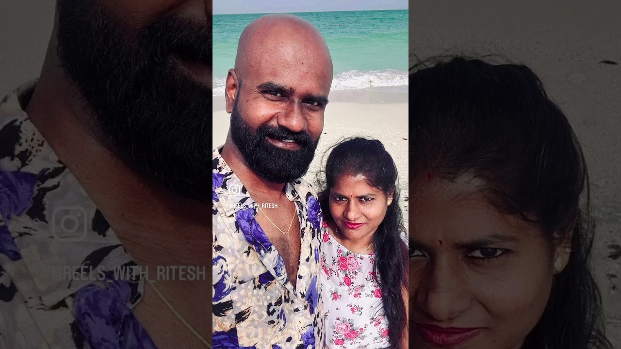 #beach #beachvibes #uae #earlymorning #coffee #vlog #tamil #song #wife #couple
