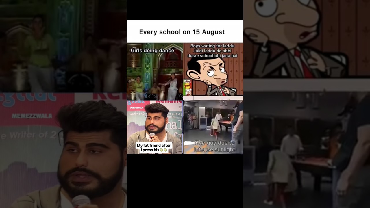Scenes on the 15th of August #memes #shorts #arjunkapoor