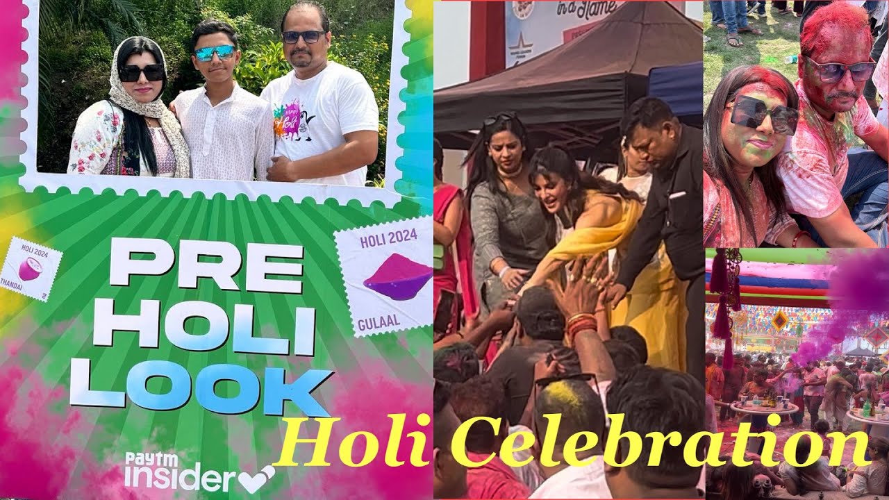 Holi Celebration | PC Chandra Garden | Kolkata | Rangleela 24| Jacqueline Fernandez | Holi 2024 |