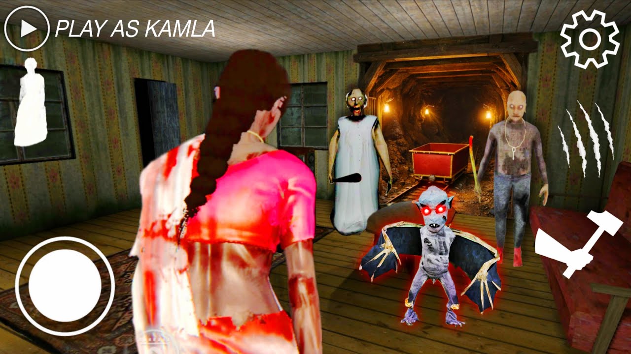 PLAYING AS KAMLA IN GRANNY 2 ENHANCED || KAMLA VS VAMPIRE BAT FULL VIDEO 