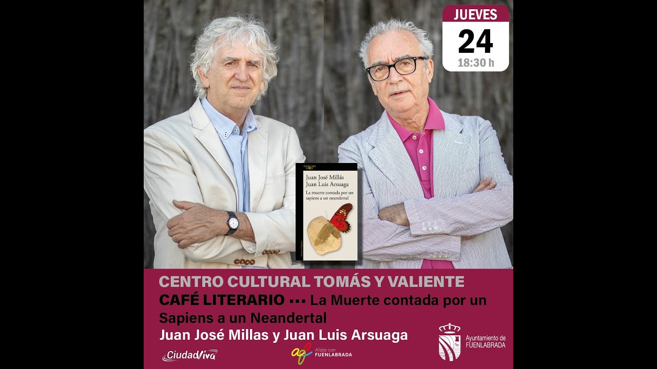 ☕️ 📖 Café literario J.J. Millas y J. L. Arsuaga | La Muerte contada por un Sapiens a un Neardental.