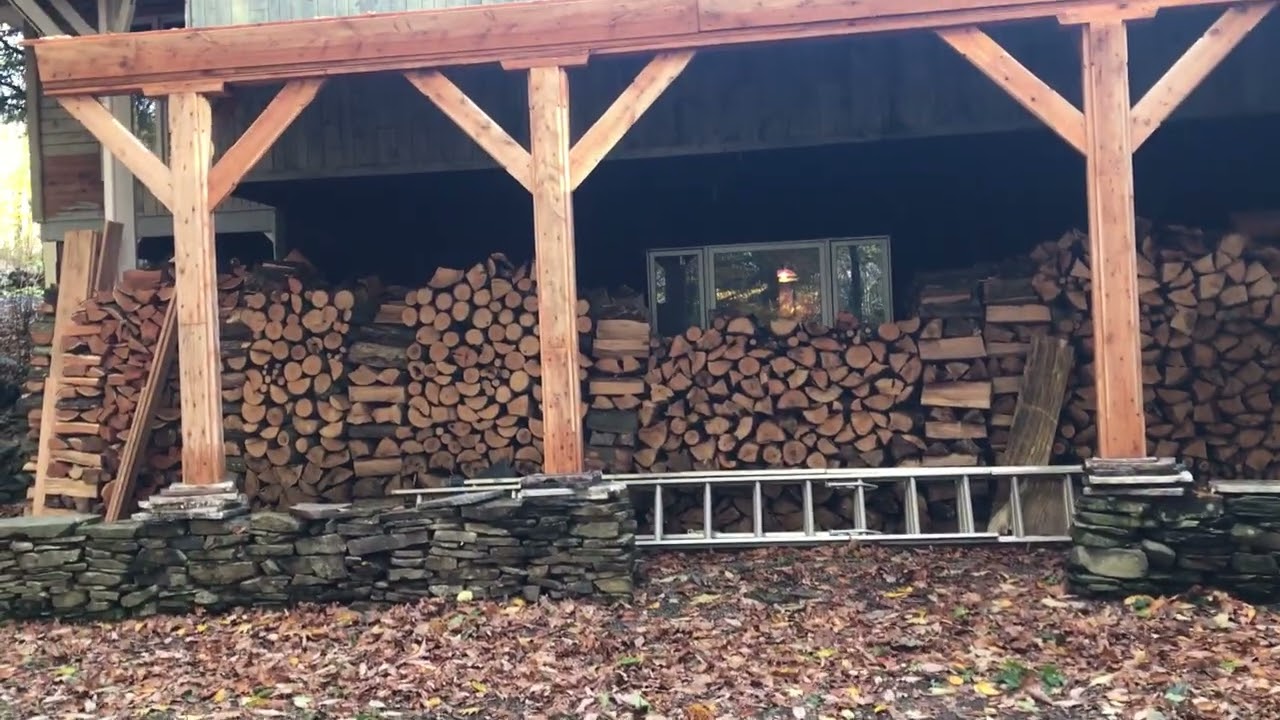 Fire Wood Area Extended Roof - Leveling Adjustments Made On Wet Beam & Support ...Zehr Escape