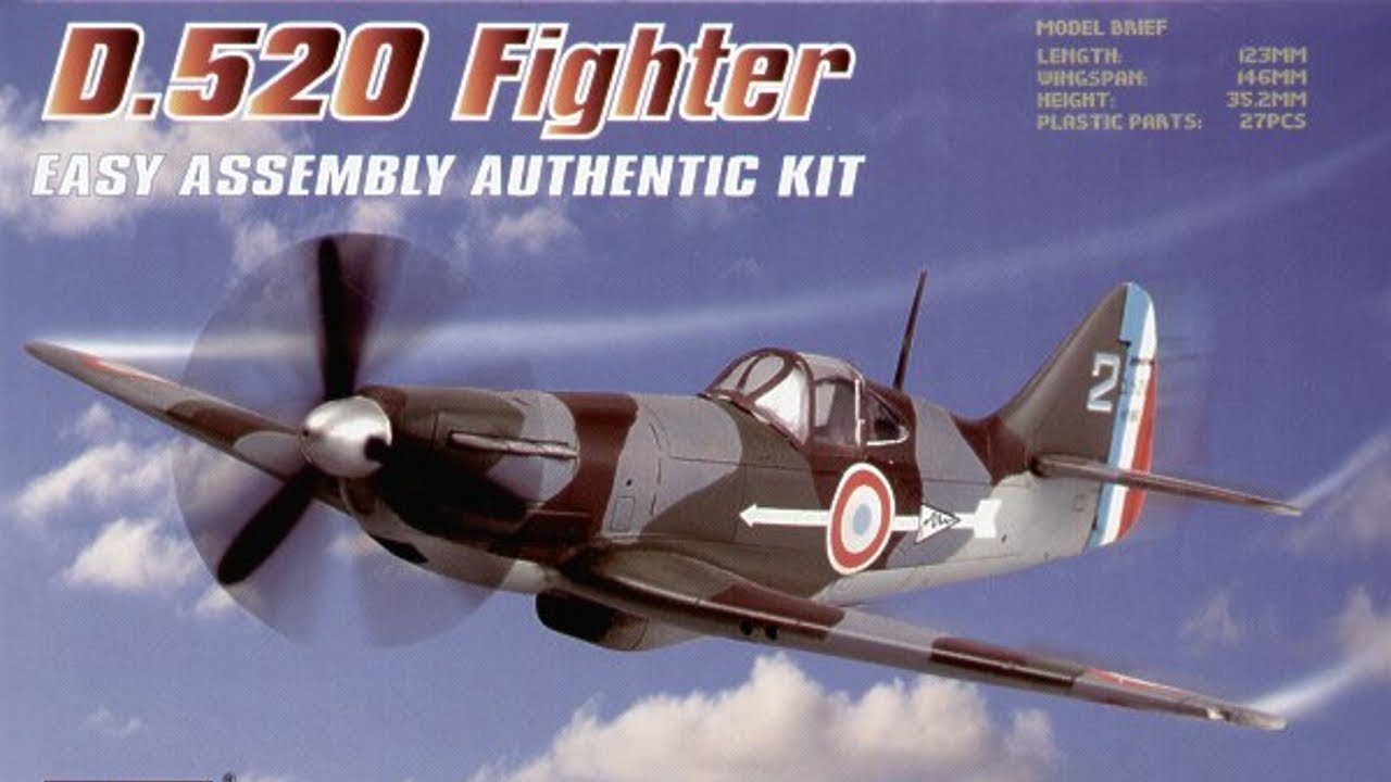 HobbyBoss 1/72 Dewoitine D.520 review