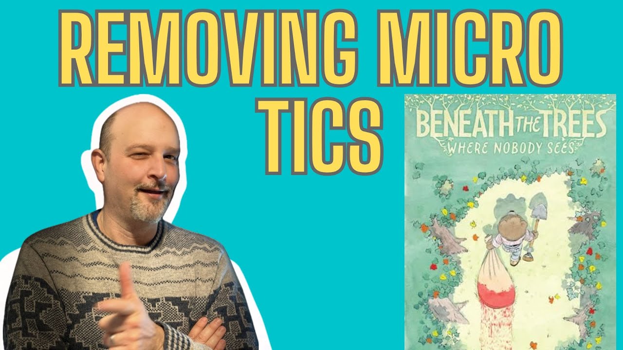 Tutorial for removing micro spine ticks from a modern comic book
