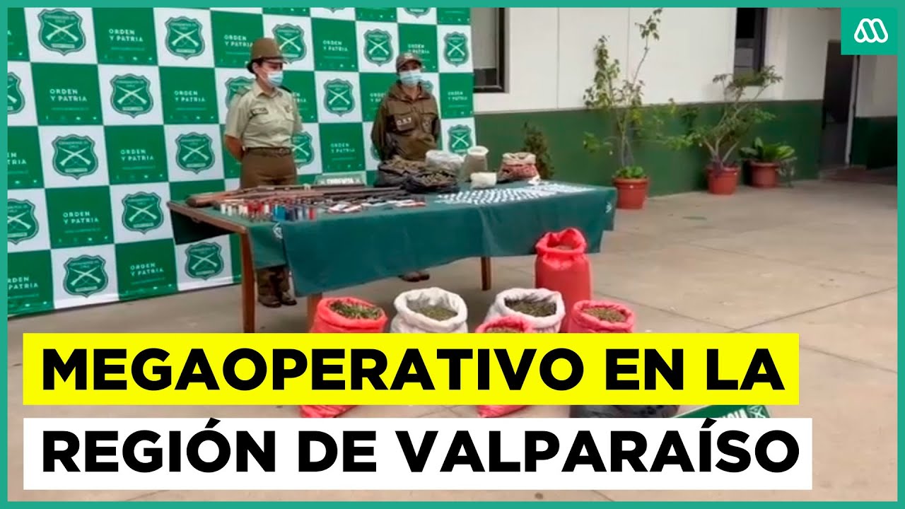 Megaoperativo antidrogas en Valparaíso: Carabineros allanó 10 casas y detuvo a 13 personas
