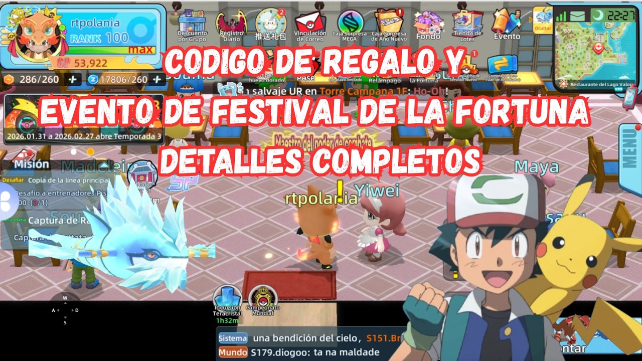 ¡CÓDIGO DE REGALO GRATIS! 🎁 Festival de la Fortuna en Poketamon x Ultra Era Pet