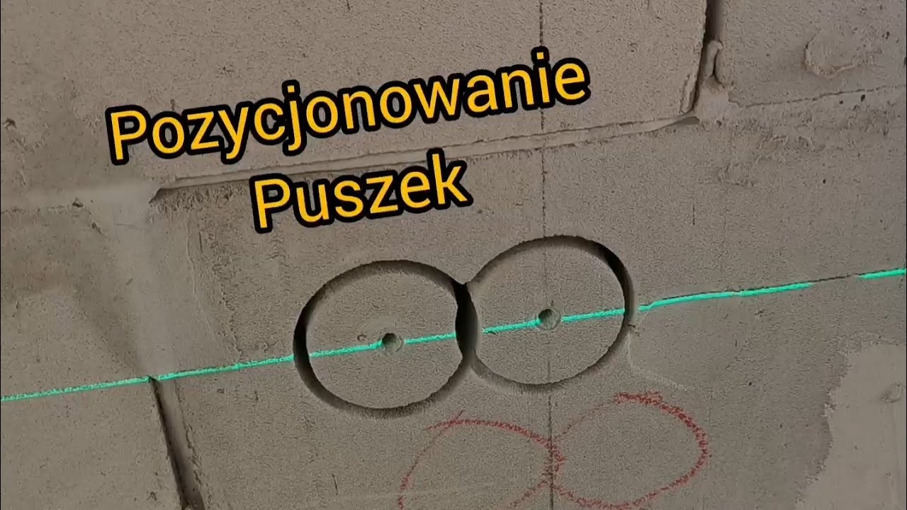 Pozycjonowanie puszek elektrycznych.