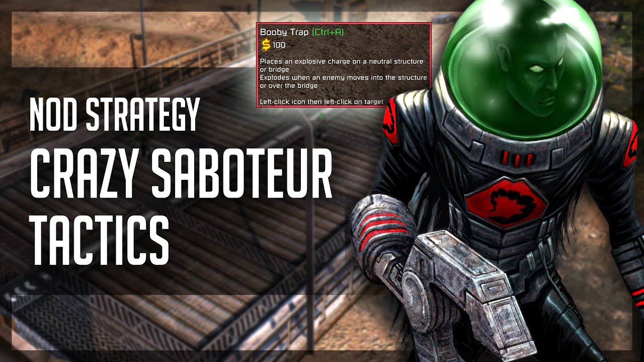 [C&C3: Kane's Wrath] Nod Strategy - Crazy Saboteur Tactics (FPVoD)