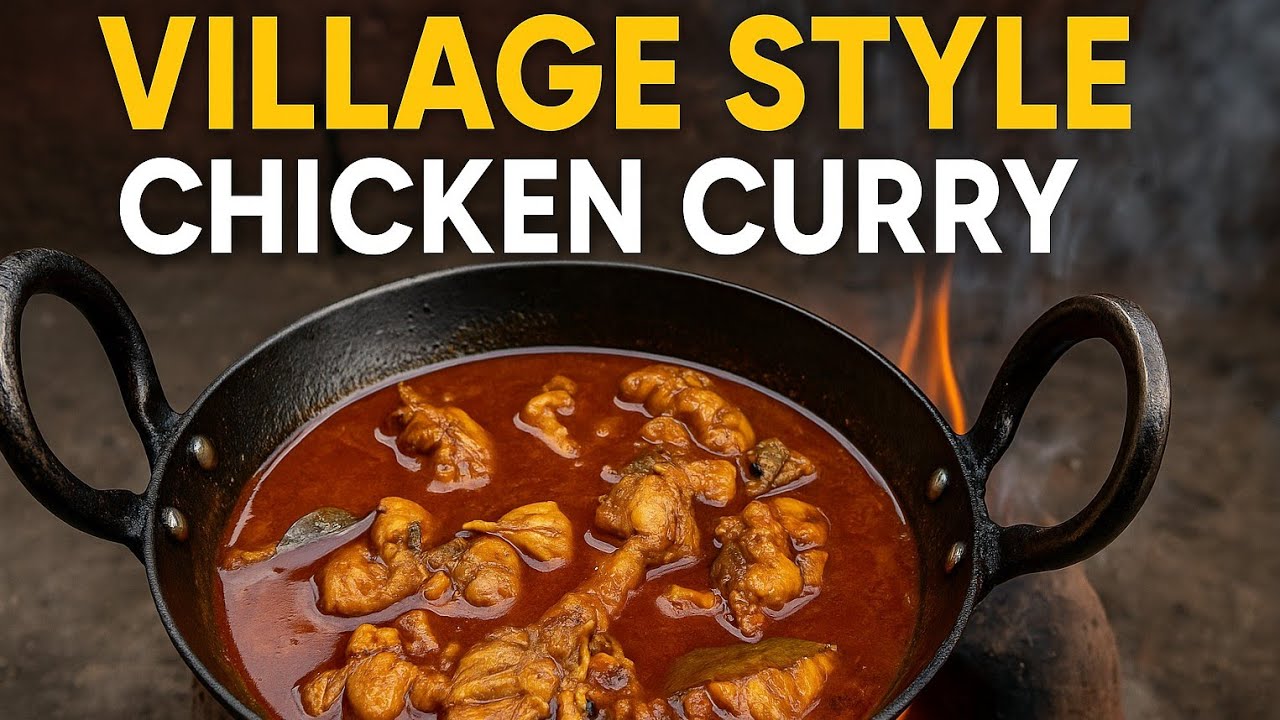 Desi Chicken Curry Banane Ka Asli Gaon Ka Tareeka
