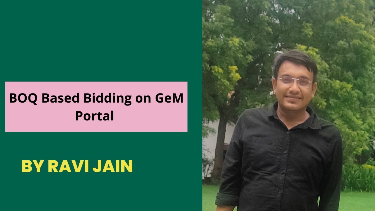 BOQ Bid on GeM Portal   #gem #government #contractors #bidding