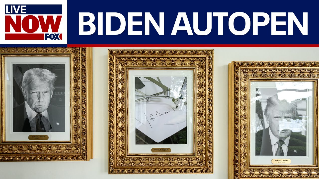 White House replaces Biden portrait with image of autopen