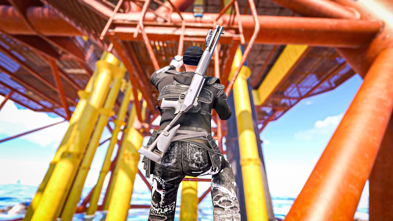 M4 SHOTTY MAKES OIL RIG EASY 💪🏻 - RUST SOLO #10 S139