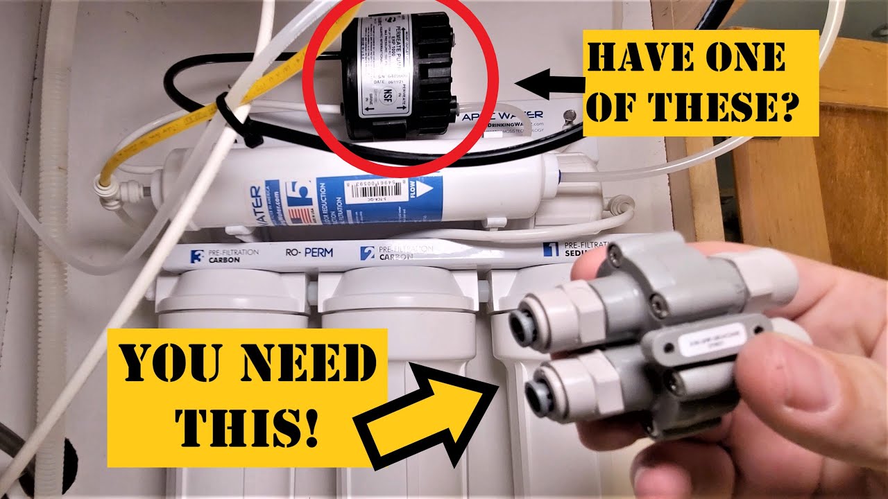 How to Install an Automatic shut-off Valve (aso asv) for your RO | Stop TDS Creep