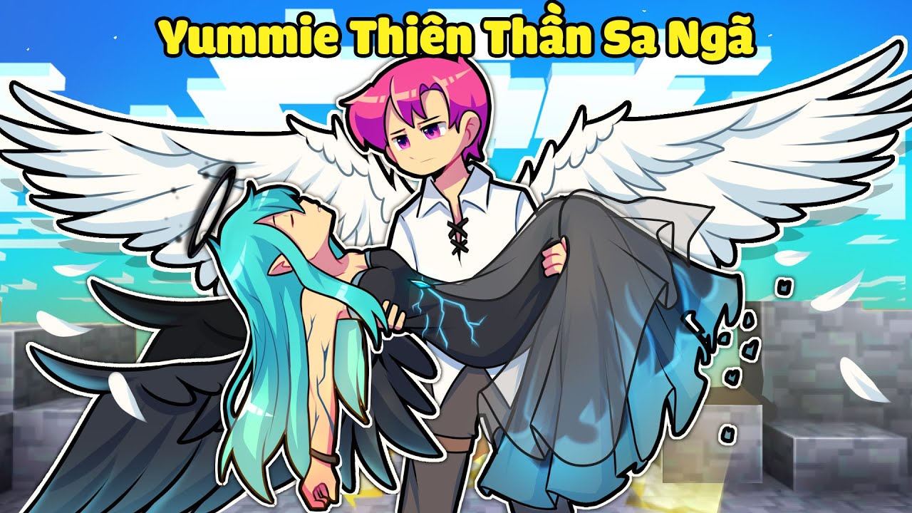 YUMMIE THIÊN THẦN SA NGÃ YÊU CHÀNG TRAI HIHA TRONG MINECRAFT*TÌNH YÊU THIÊN THẦN SA NGÃ 🥰😍