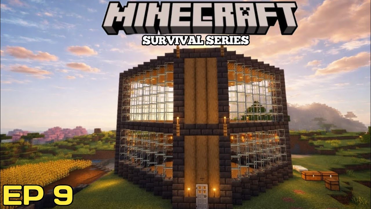 I built a villager trading hall in Minecraft || Minecraft Survival series ep9 || 