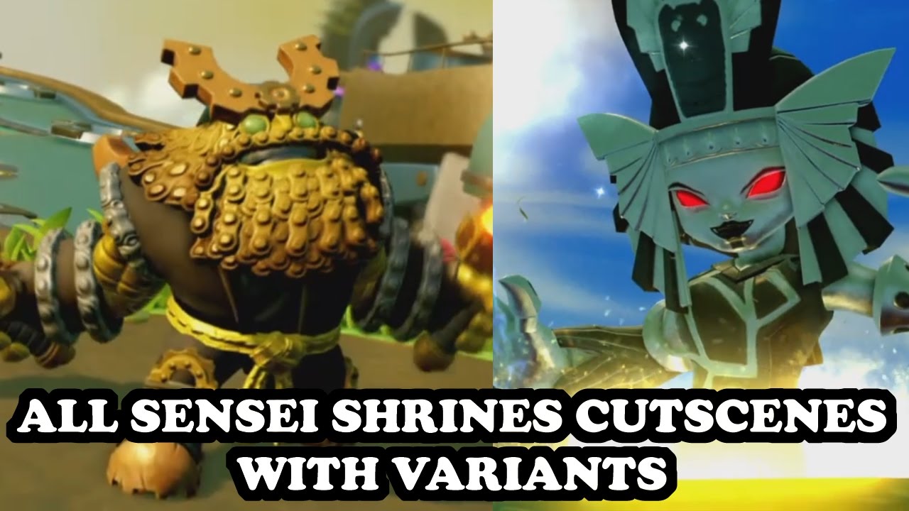 Skylanders Imaginators - All Sensei Shrines Cutscenes + Variants (Dark Skylanders)