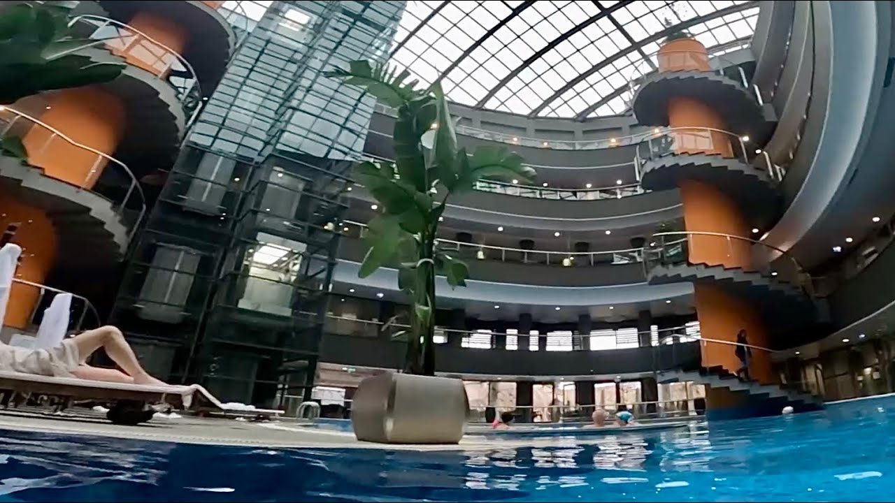 The Many Pools of the Doğa Thermal Hotel in Pamukkale, Türkiye