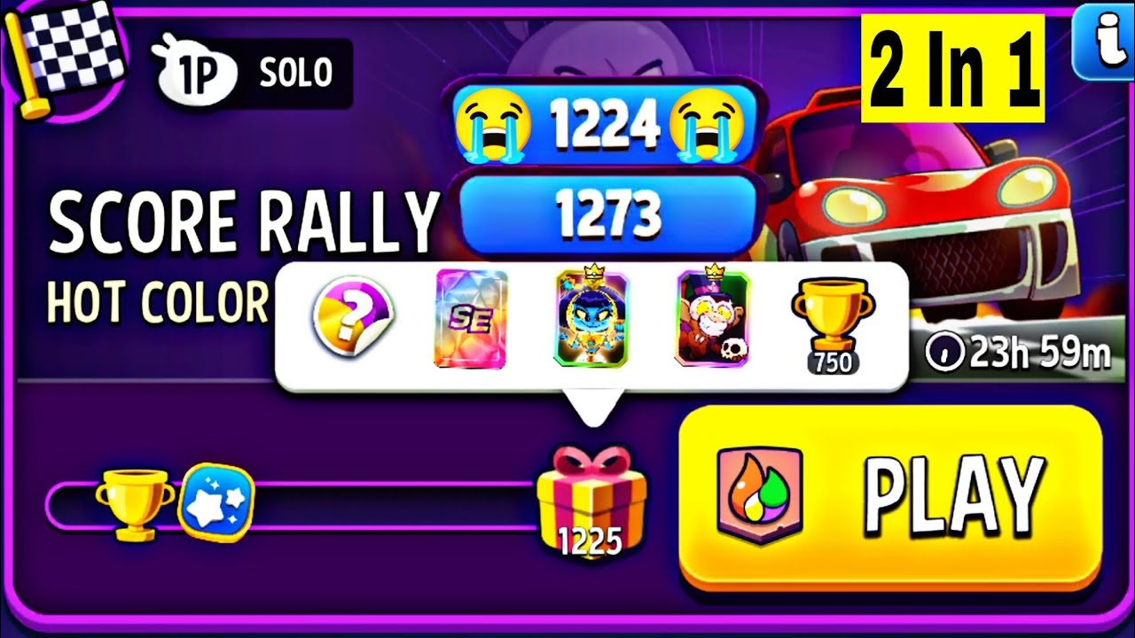 Hot color score rally solo challenge | 2 best booster | match masters | hot color solo today