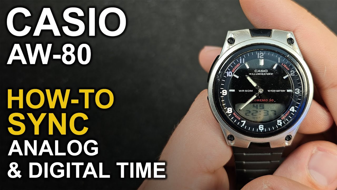 Casio AW-80 - Adjusting watch hands - Module 2747