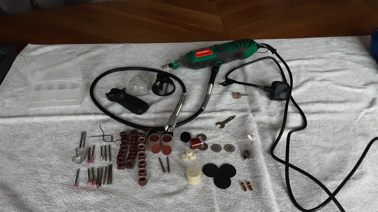 Hychika 170w 173 Accessories Rotary Variable Speed Tool With Flexible Shaft 🌻 DIY With The King's
