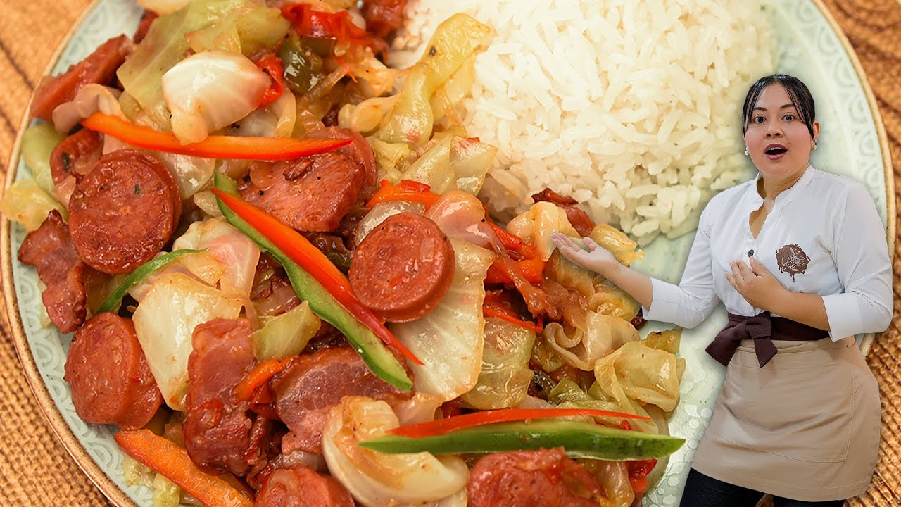 C&oacute;mo hacer repollo frito delicioso 🥬🔥 | Receta r&aacute;pida y econ&oacute;mica