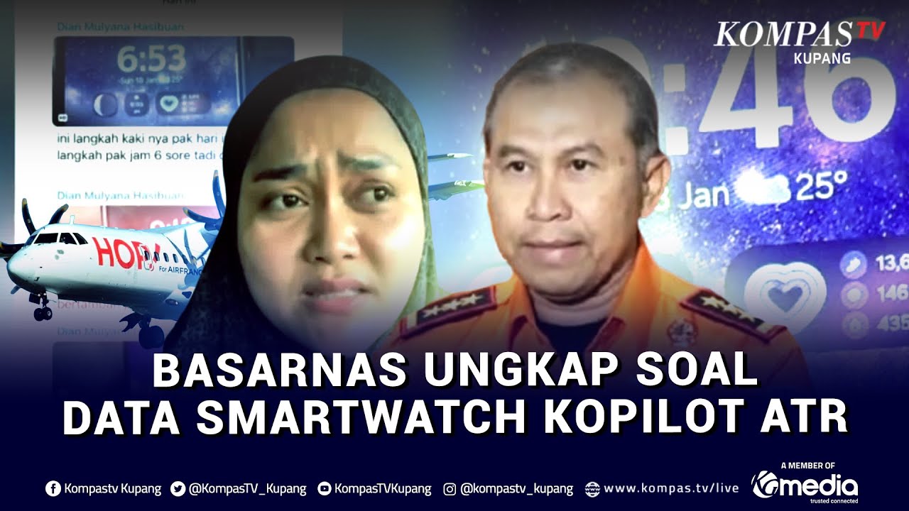 Terungkap! Teka-teki Data Pergerakan Smartwatch Kopilot ATR 42-500, Basarnas: Rekaman Lama | BERUT