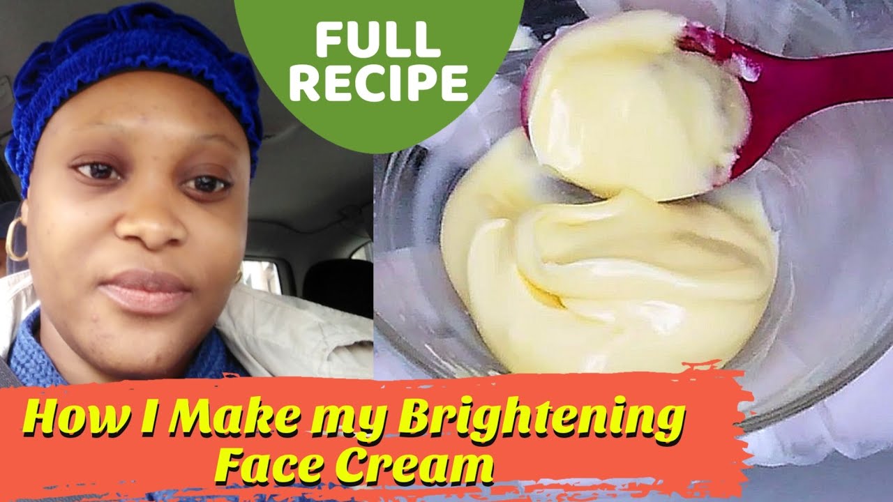 How To Make ORGANIC Brightening Face Cream For All Complexions