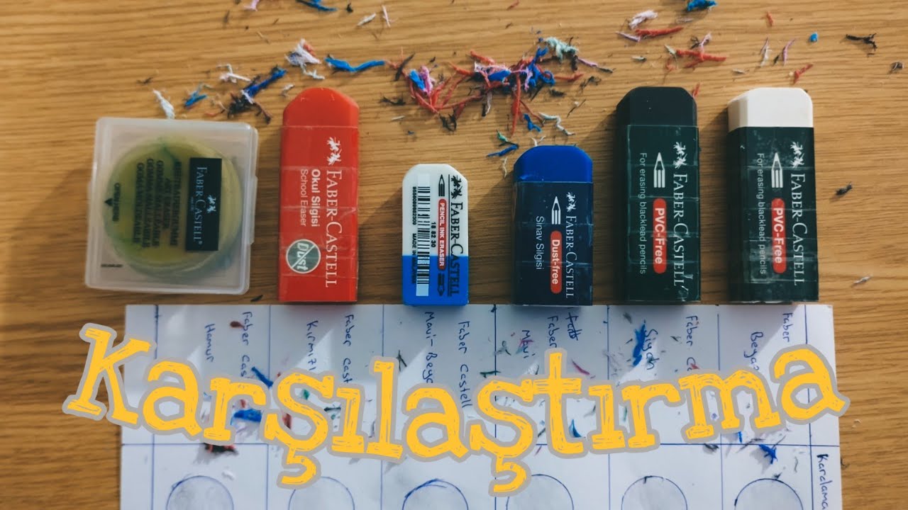 Faber Castell Silgi Karşılaştırması