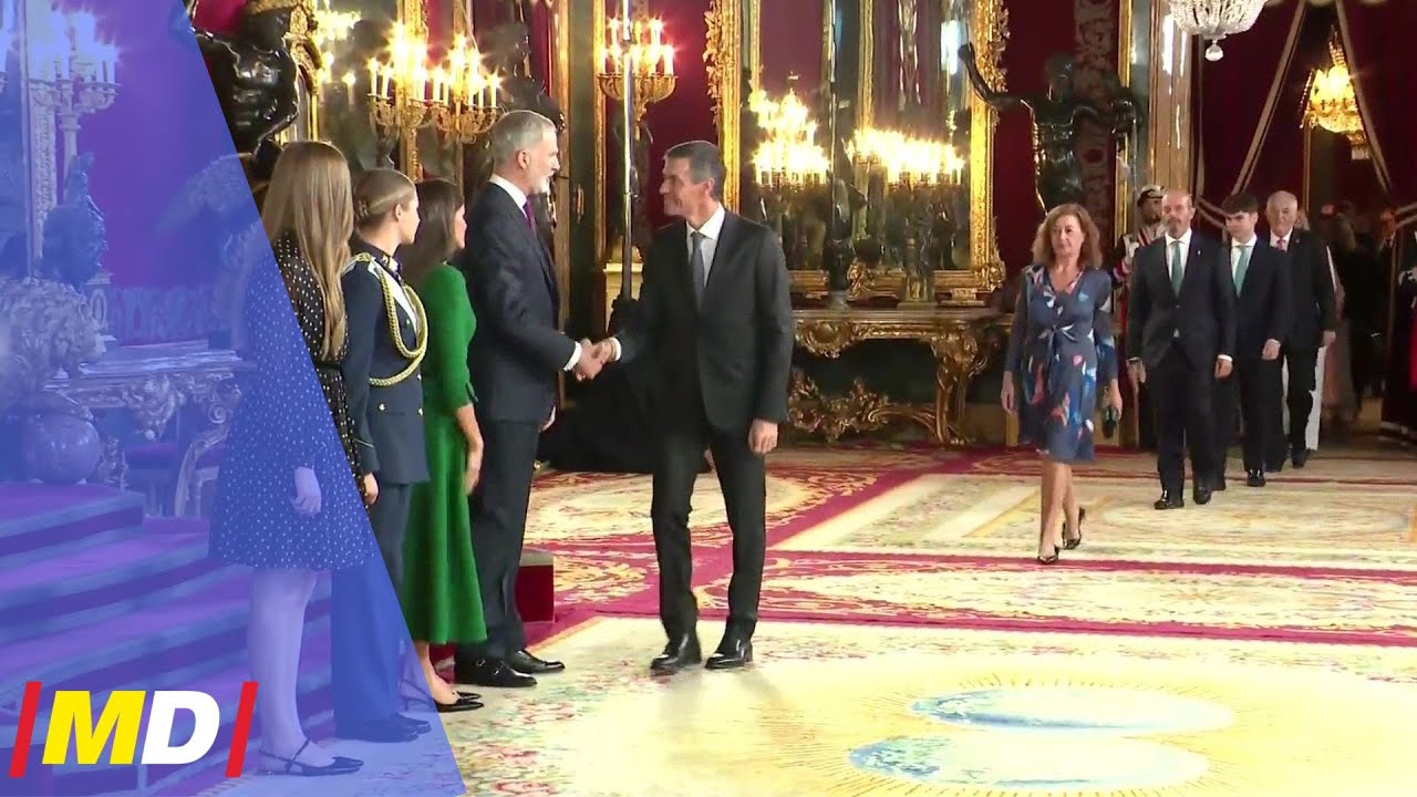 BESAMANOS EN ZARZUELA con los REYES y AUTORIDADES: GESTO SOLIDARIO con los afectados por la DANA