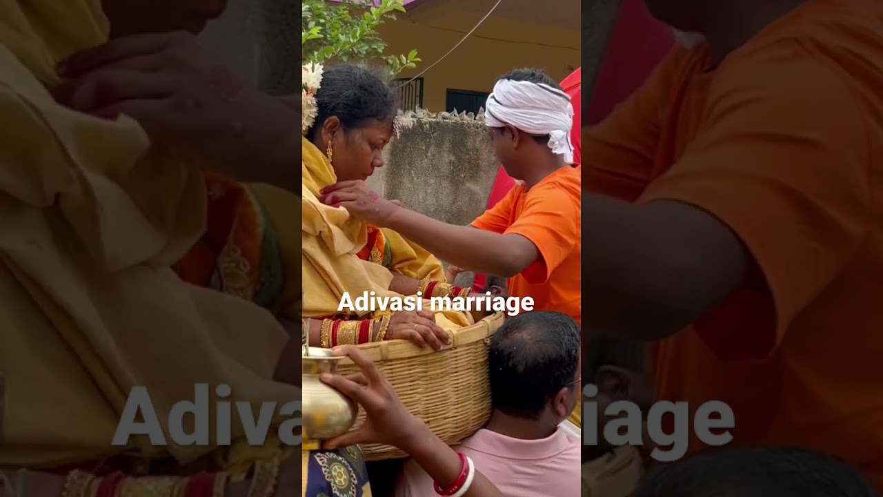 Adivasi traditional Santali tribe community marriage #tribal #santali #adivasi