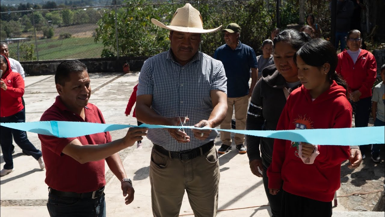 INAUGURACIÓN DE LOS BAÑOS NUEVOS ESCUELA LÁZARO CÁRDENAS URANDEN DE MORELOS