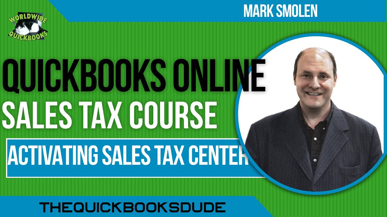 Активация Центра налога с продаж QuickBooks Online