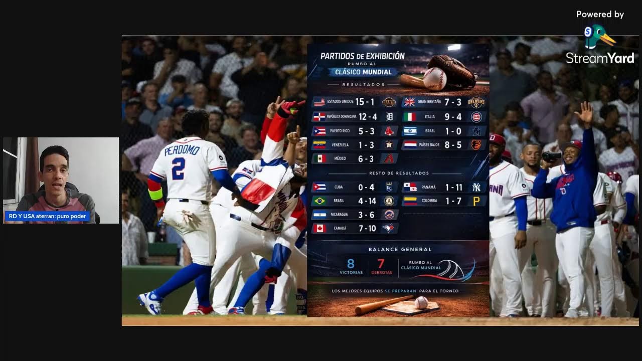 República Dominicana y USA ATERRAN: mejores datos de Juegos de Exhibición rumbo al Clásico Mundial