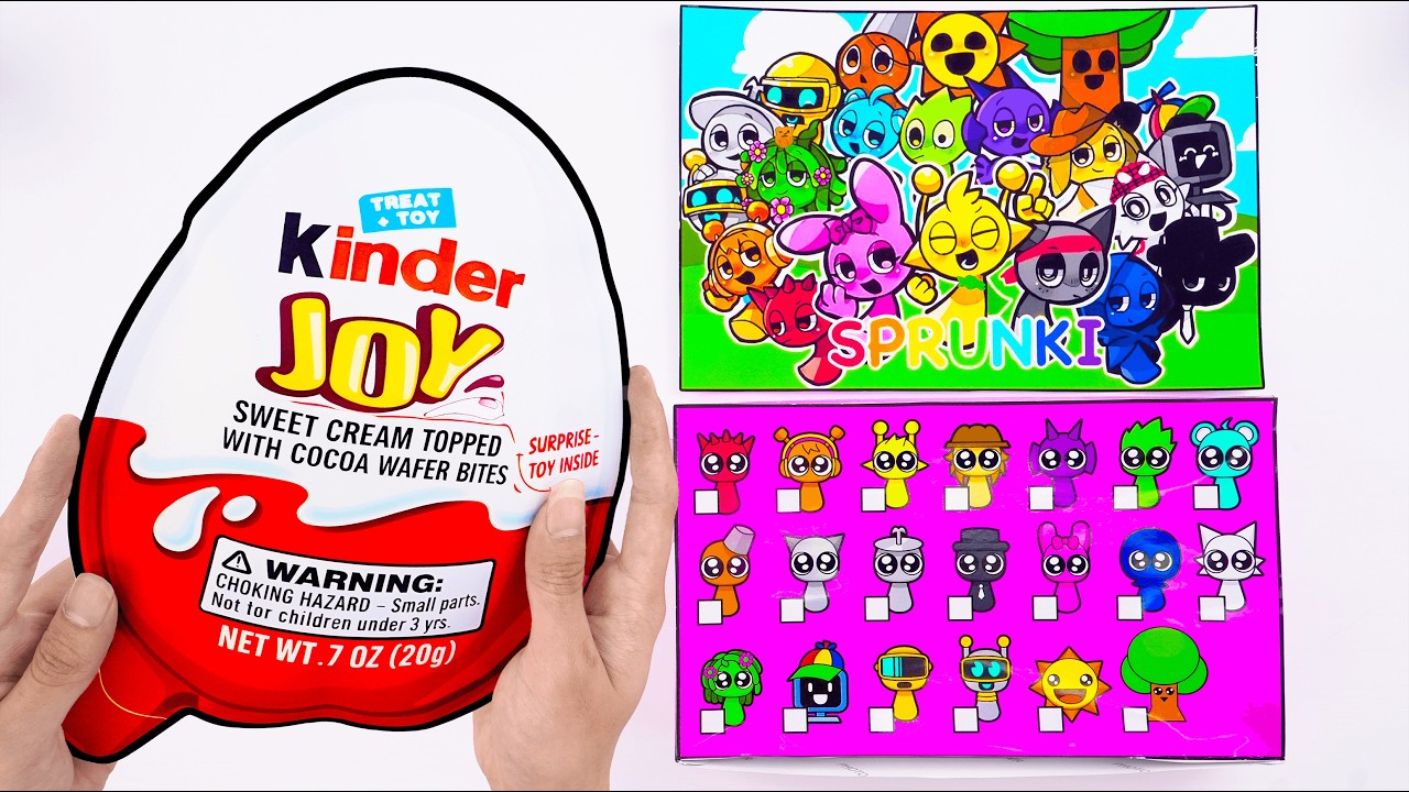 Paper DIY💖 Cute Unboxing INCREDIBOX Blind Box | Kinder joy or Box or Bag | ASMR |