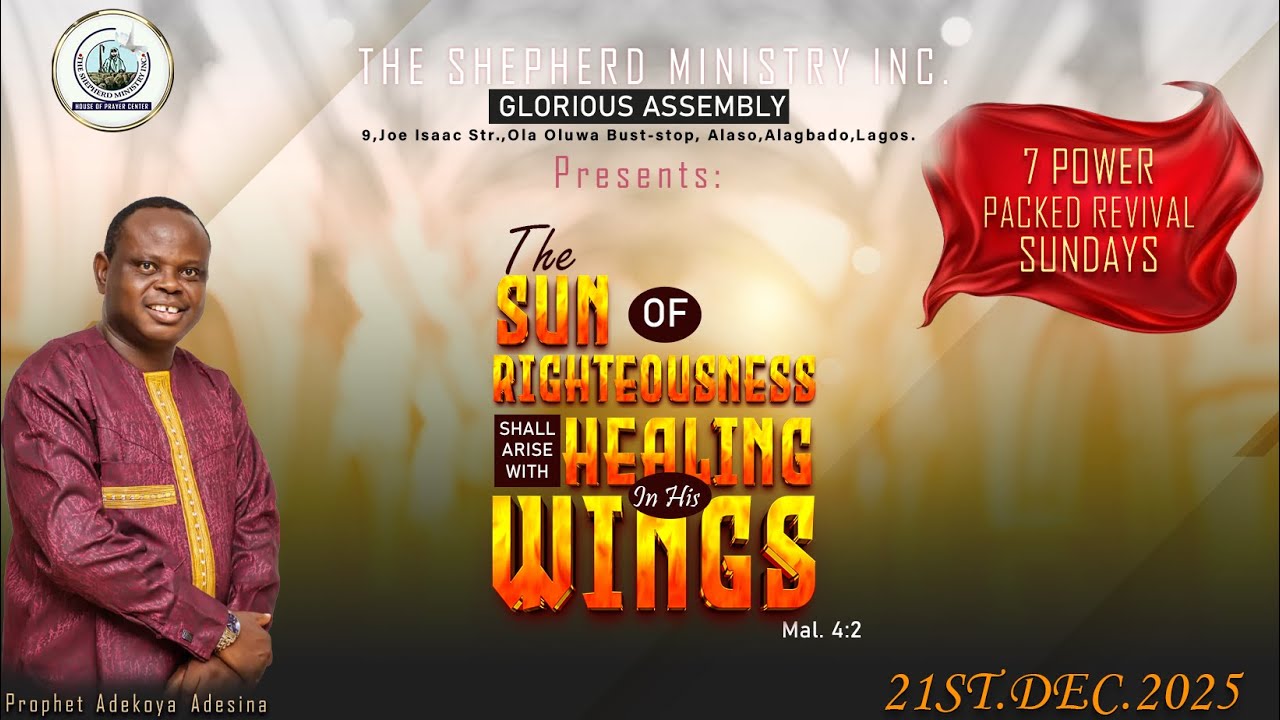 GRAND FINALE OF 7 POWER PACKED REVIVAL SUNDAYS(GLORIOUS PARISH) WITH PROPHET ADEKOYA ADESINA
