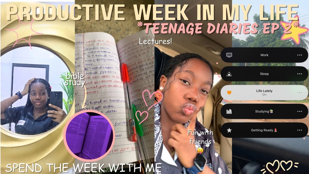 Study vlog? I think not😂|| a week in my life💗| jamb lectures📚| life lately🫠| Teenage Diaries EP 2🌟
