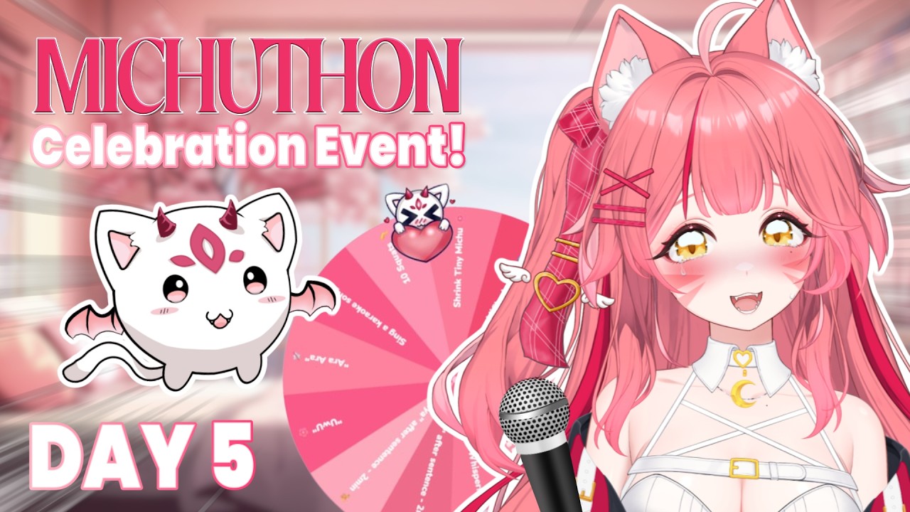MICHUTHON REVIVIED - DAY 5! Crafts stream and giveaway! 1k celebration continuing goals!🩸┃🌸LIVE Chu~